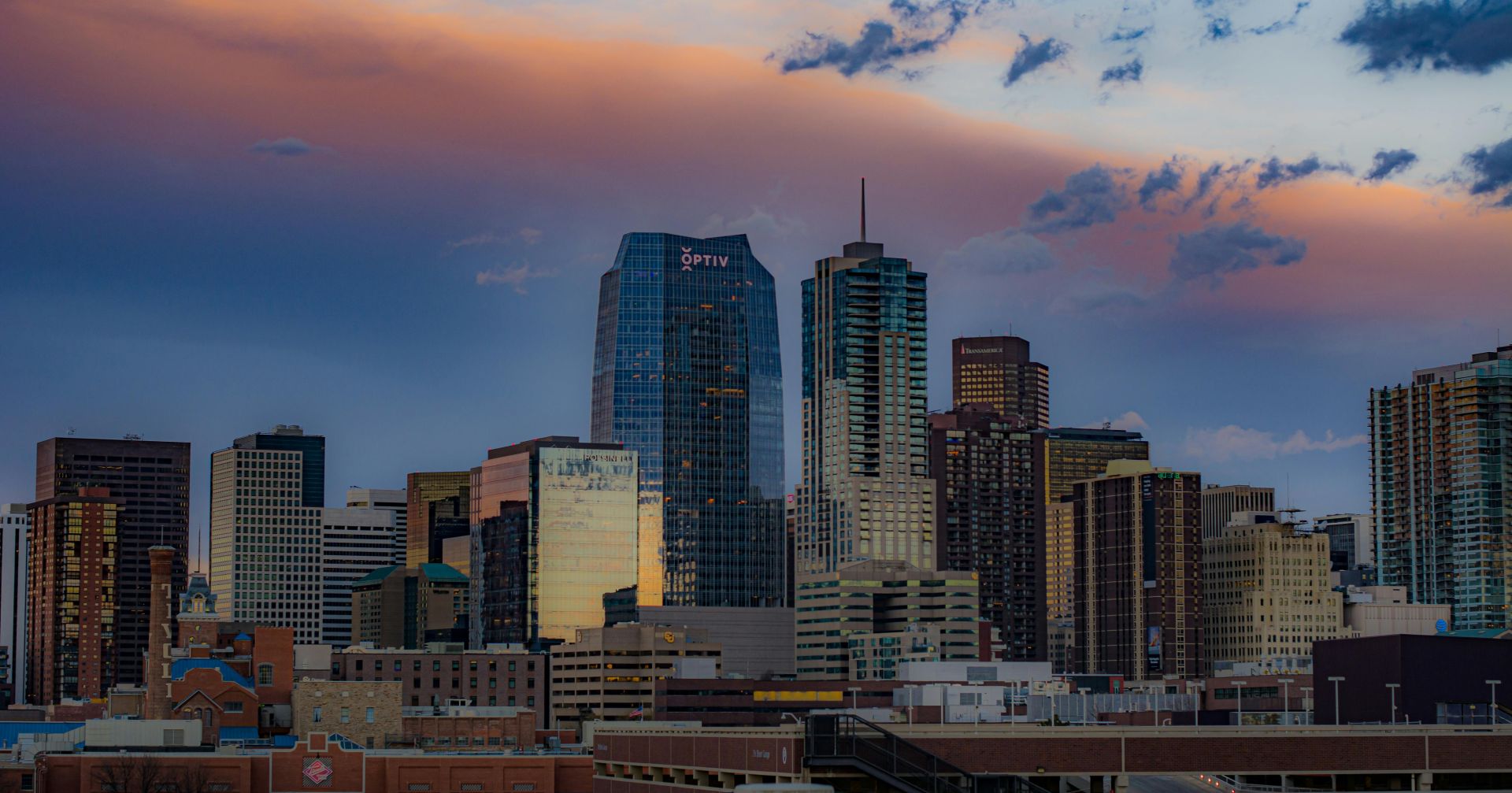 Denver Downtown at Sunset